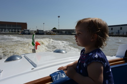 Greta on the Water Taxi